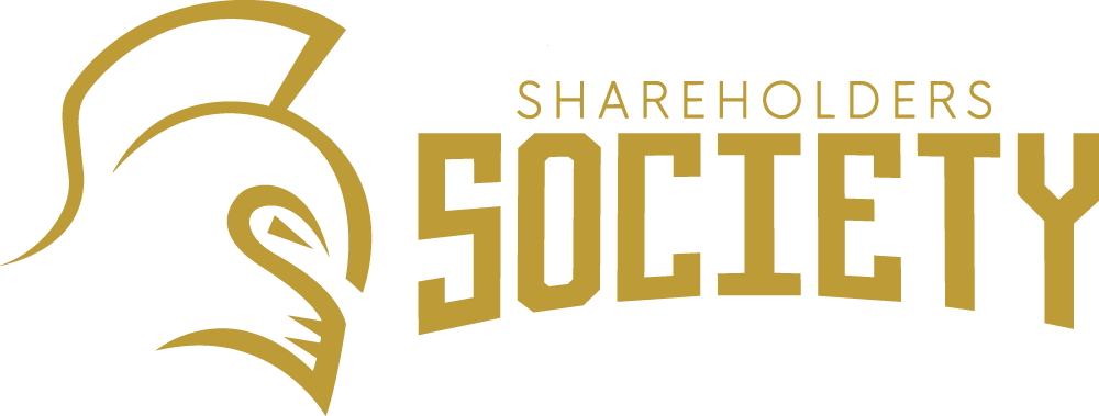 Shareholders Logo: UCF Gold with Knightro head in a logo format.
