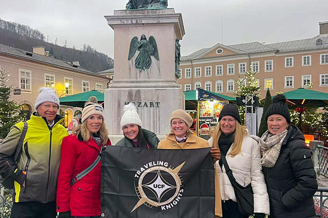 image of Traveling Knights holding flag