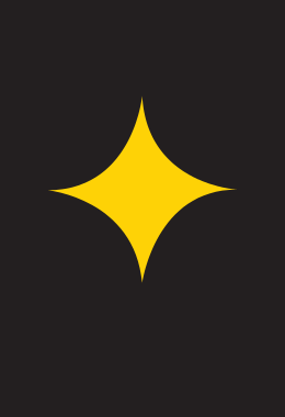 Yellow four-pointed sparkle icon centered on a dark background.